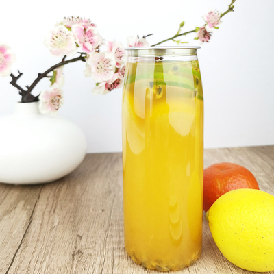 Jus Cold Pressed 500ml Botol Wadah Plastik Bunga Bawah