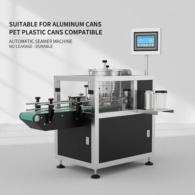 Cocok untuk Kaleng Aluminium Mesin Seamer Otomatis Seam Hitam dan putih Tidak ada kebocoran Kaleng plastik PET Kompatibel awet