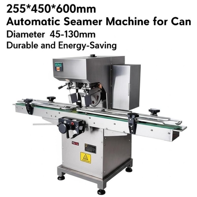 Mesin Seamer Otomatis 255*450*600mm untuk Diameter Kaleng 45-130mm Tahan Lama dan Hemat Energi