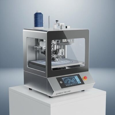 Mesin pembuatan jahitan semi otomatis listrik otomatis mampu menangani pola jahitan yang kompleks dengan pengawasan minimal