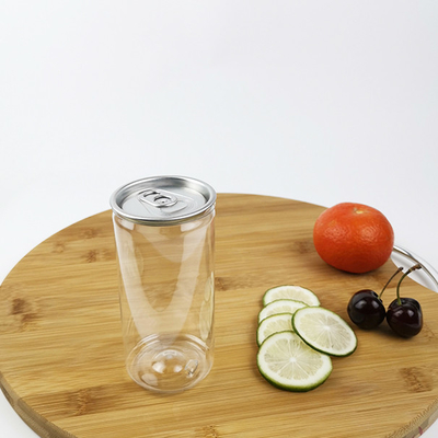 Silinder PLA 0.25L Kaleng Air Jernih Dengan Minuman Makanan Penutup Tarik Mudah